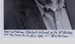 Original, signed John Minihan-photograph of Seamus Heaney at his 70th birthday in his home in Dublin, in the year 2009 