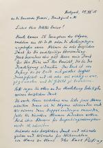 Karl Rössing, Interessante Sammlung von originalen Briefen zur Entstehungsgeschichte der “Bilder zur Odyssee”